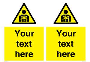 Custom Warning substance or mixture presenting a health hazard